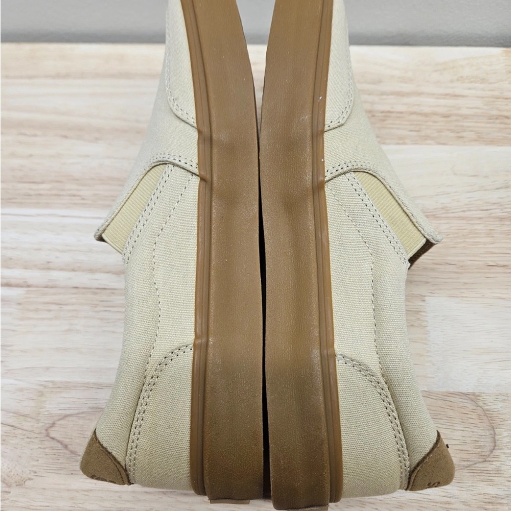 Splay Slip-On Canvas Shoes in Sand with Gum Sole - Picture 2 of 6